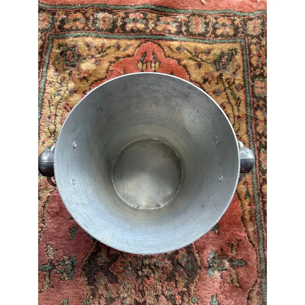 PERONI FINI ITALY Metal Ice Bucket Handles 12 x 7.5 Barware vine cooler